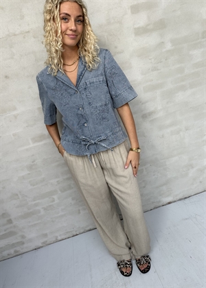 Filuca ss skjorte Lyseblå Denim Object 